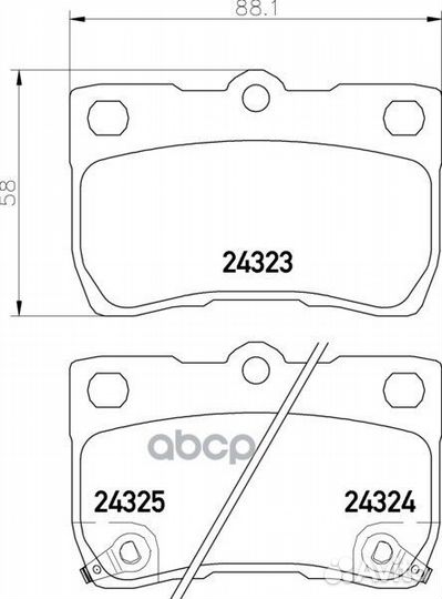 Колодки тормозные дисковые зад NP1067 nissh