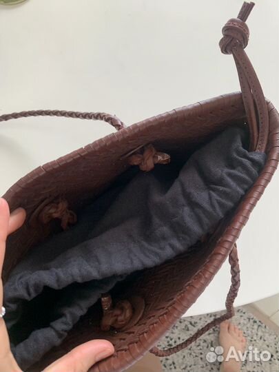 Сумка zara из натуральной кожи