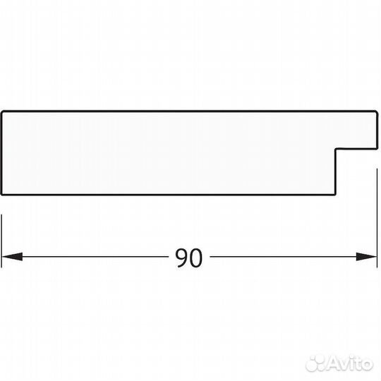 Зеркало Evoform Definite 160х80 BY 3343 в багетно