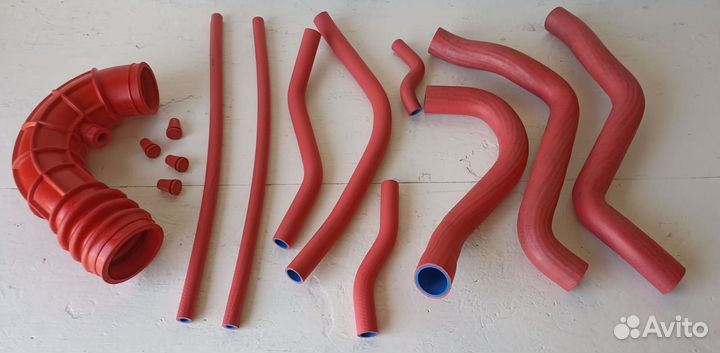 Патрубки двигателя ваз 2170 вода + воздух из 13 шт