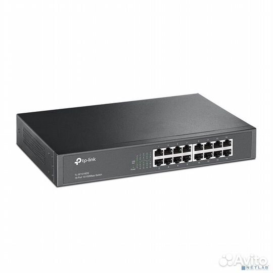 TP-Link TL-SF1016DS 16-портовый Fast Ethernet настольный/монтируемый в стойку коммутатор