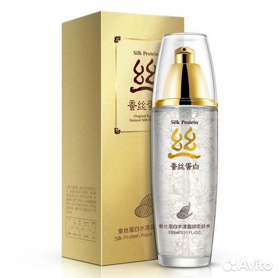 Тонер для лица с протеинами шелка