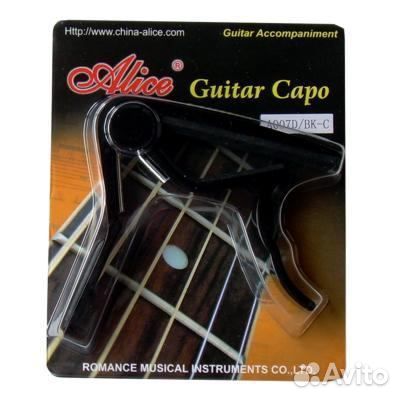 Каподастр для классической гитары Alice A007D/BK-C