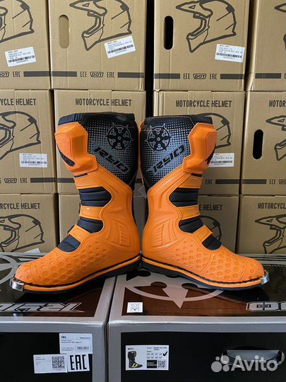 Мотоботы эндуро RYO Racing (оранжевые)