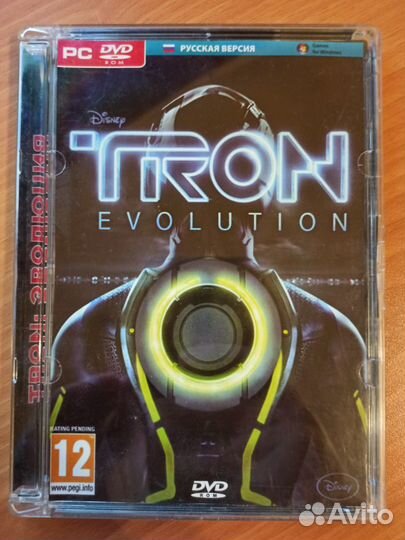 Диск с компьютерной игрой Tron Evolution