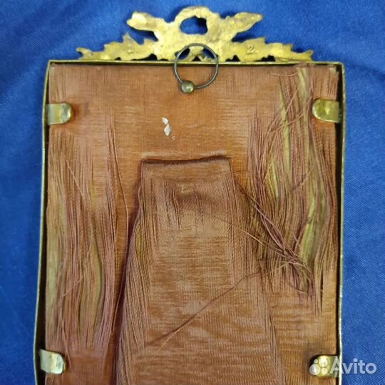 Портрет, 18 век, Европа, масло, кожа, 12*8,5 см