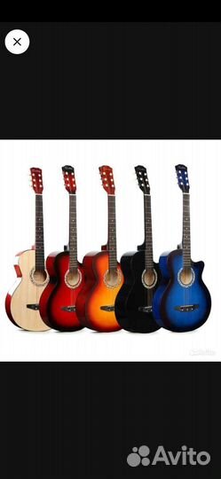 Гитара новая акустика в коробке