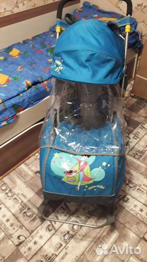 Детские санки коляска бу