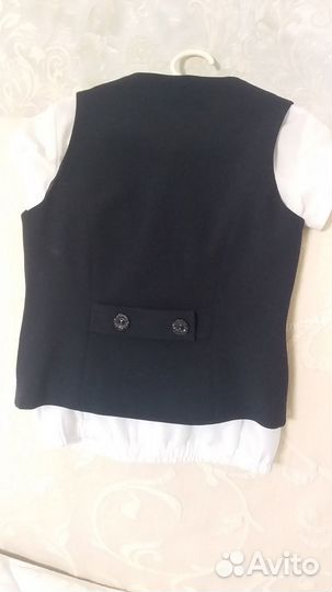 Жилет школьный синий 122-128р