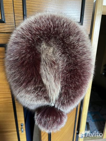 Шапка из натурального меха песца