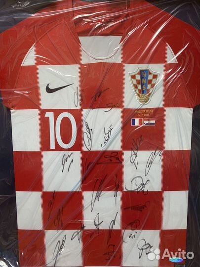 Футболка сборной Хорватии чм-2018 с автографами