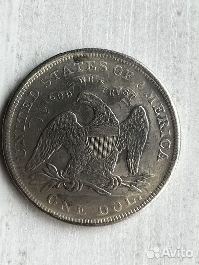 1 доллар США 1871 Сидящая свобода