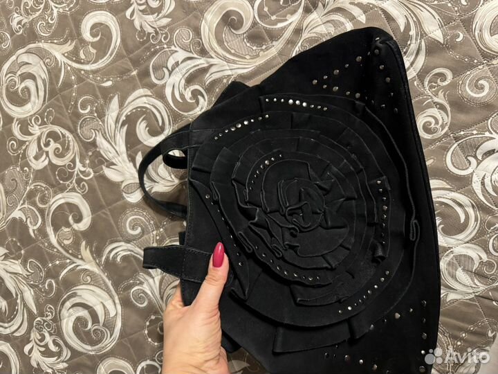 Сумка замшевая