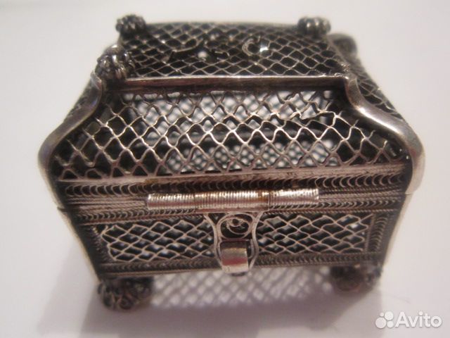 Шкатулка для ювелирных украшений серебро 1861 г