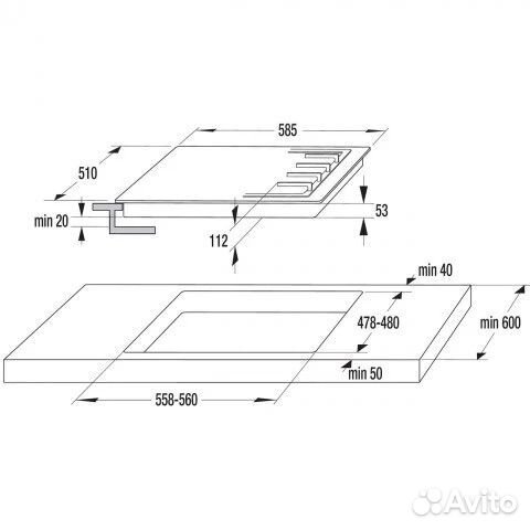 Встраиваемая газовая панель Gorenje GT641EXW