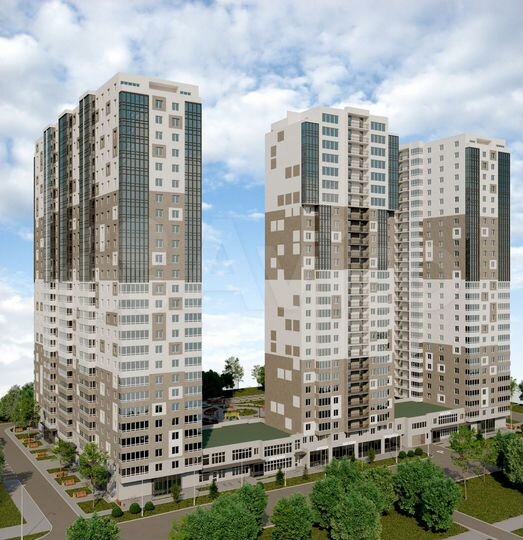 1-к. квартира, 57,3 м², 8/27 эт.