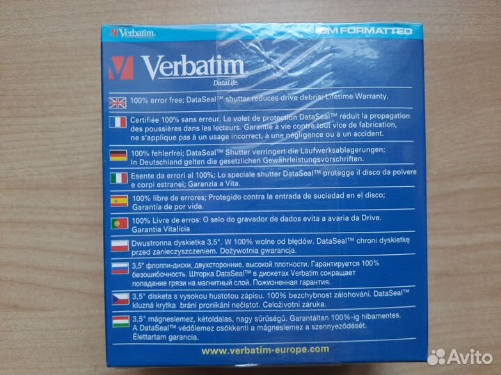 Дискеты 3.5 Verbatim новые в упаковке