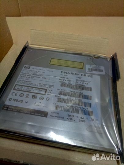 264007-B21, Компактный привод SlimLine DVD HP