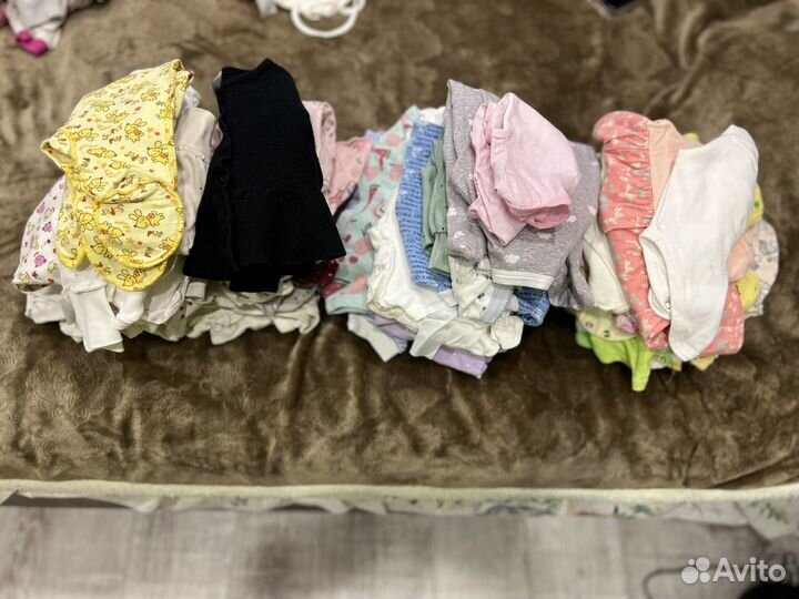 Детские вещи огромным пакетом на девочку 50-62