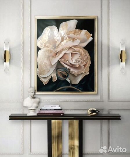 Картина маслом цветы