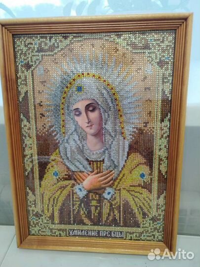 Икона из алмазной мозаики