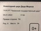 Билет в цирк Казань на 04.01 17.00