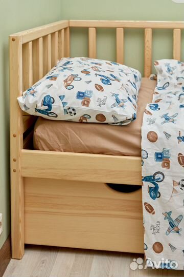 Детское постельное белье 1.5 сатин