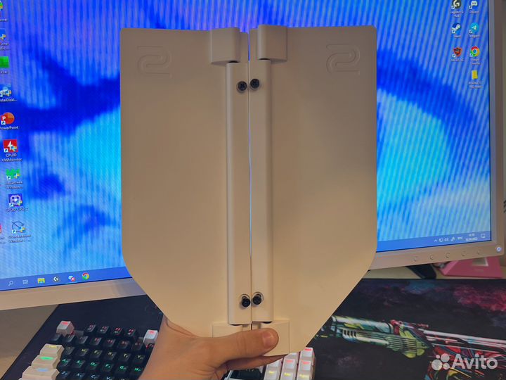 Белые боковые шторки zowie