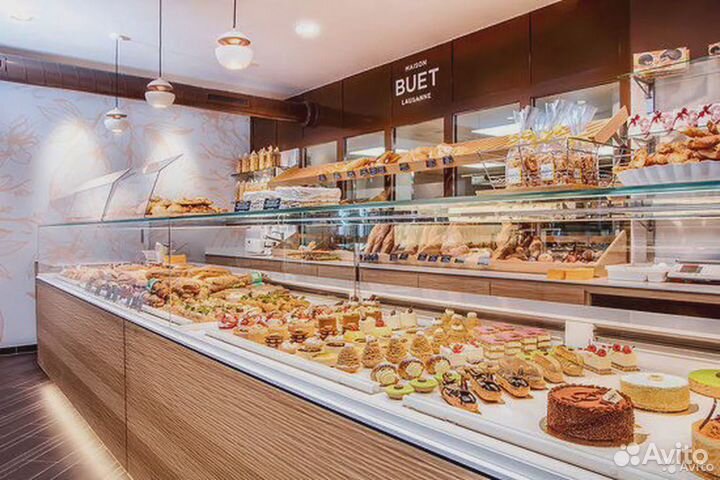 Стойка с витриной для пекарни, стойки для кондитер