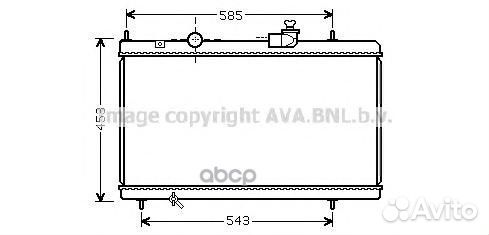 Радиатор системы охлаждения CNA2228 Ava