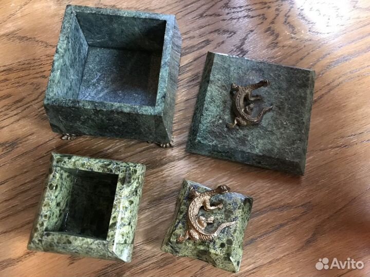 Шкатулка змеевик