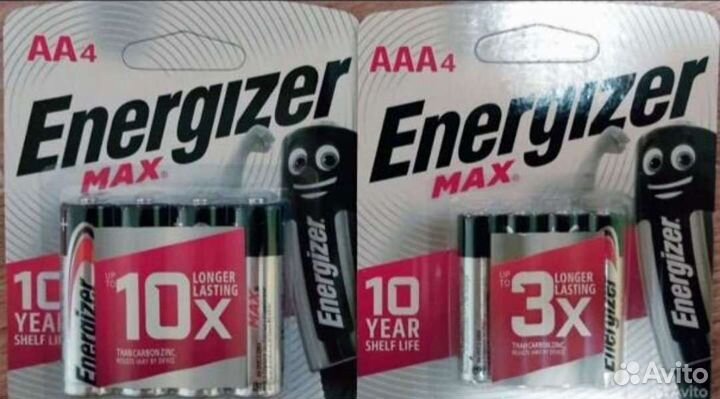 Батарейки аа4/ааа4 Energizer max