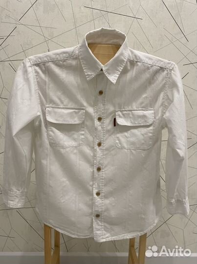 Рубашка белая 134-140 рост