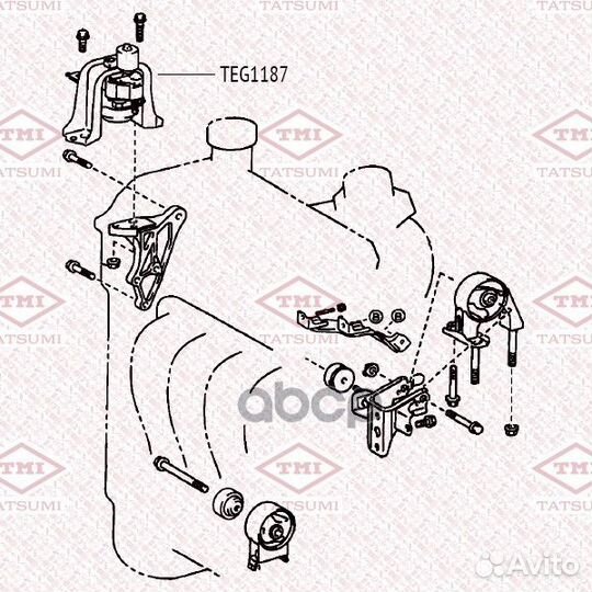 Опора двигателя правая tatsumi TEG1187 TEG1187