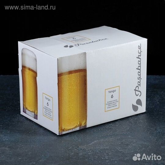 Набор стаканов для пива Tango, 440 мл, 6 шт