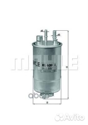 Фильтр топливный mahle KL630