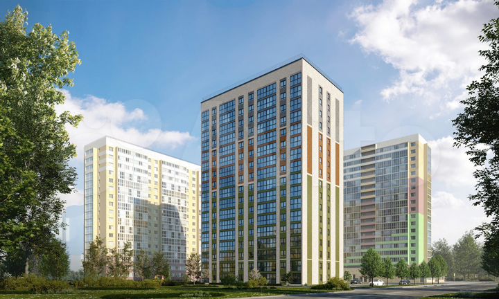 2-к. квартира, 56,6 м², 7/17 эт.