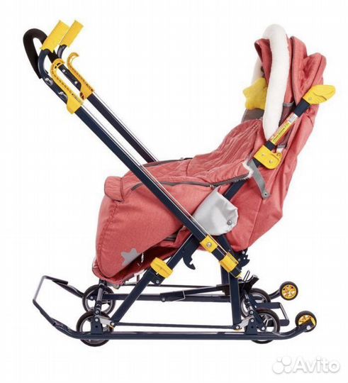 Новые Санки-коляска Ника Детям нд 7-7/К