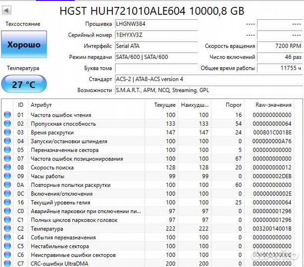 Жесткий диск WD DC HC510 10tb