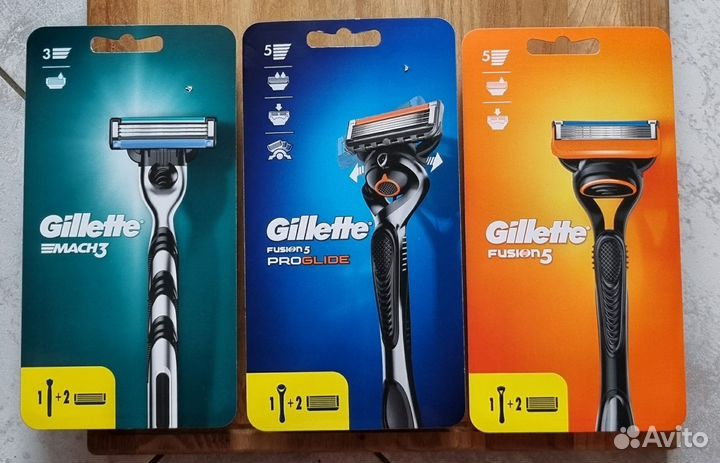 Бритвенный станок Gillette Fusion5.Mach 3.ProGlide