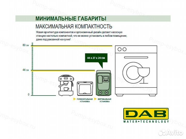 Насосная станция водоснабжения DAB E.Sybox Mini 3