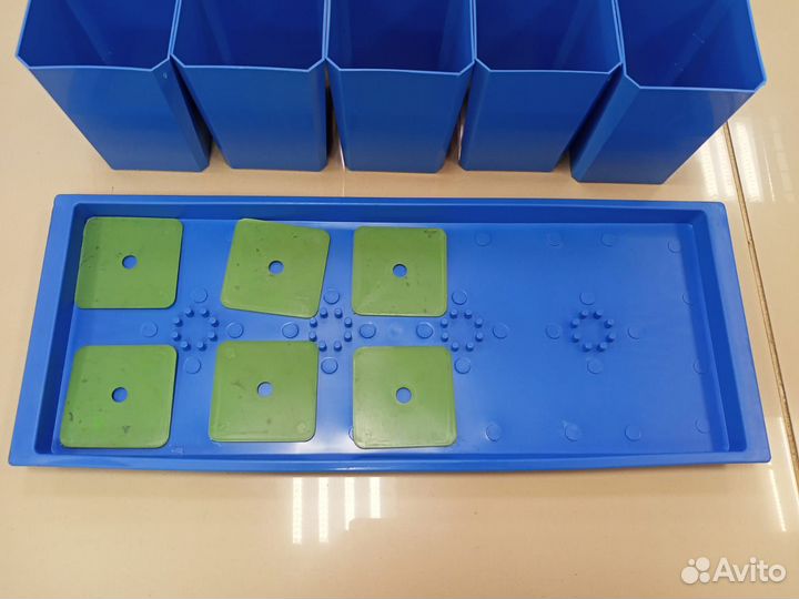 Пеликан набор горшков для рассады с поддоном голуб