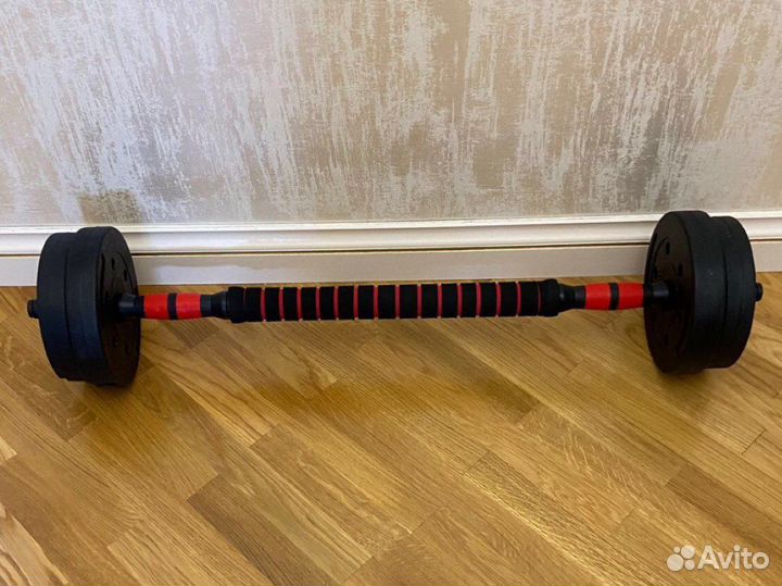 Разборные гантели 20кг + штанга