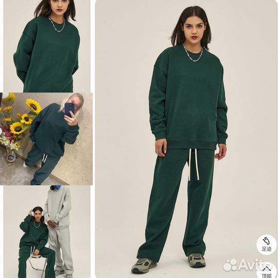 Спортивный костюм флис р:50-52