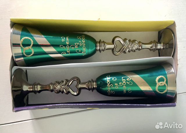 Свадебные бокалы новые