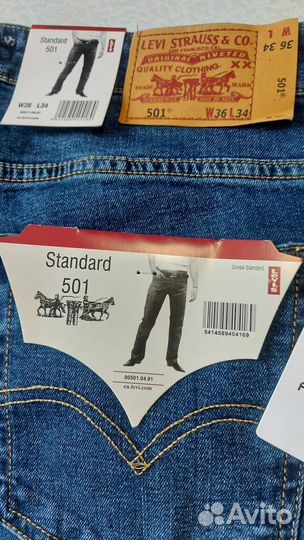Джинсы levis 501 новые
