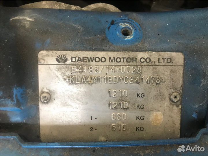 Разбор на запчасти Daewoo Matiz