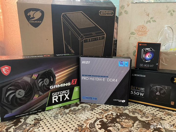 Игроаой пк RTX 3060 ti i3 12100