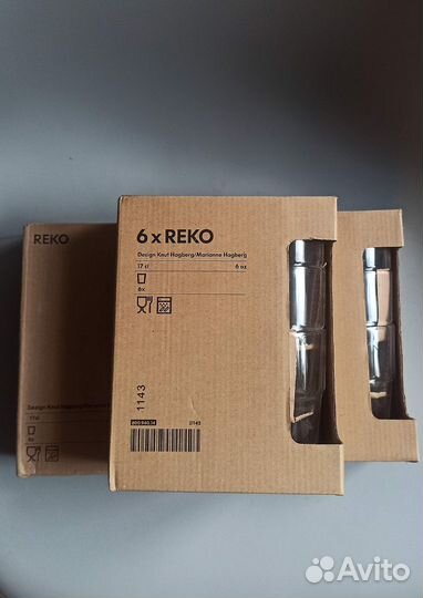 Стаканы IKEA reko. Новые, 4 набора по 6 штук