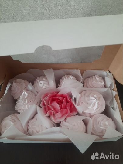 Зефир домашний ручной работы, цветы из зефира